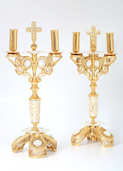 Дикирий-трикирий №27 филигрань / золочение, серебрение