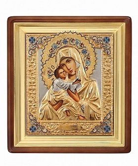 Икона Божией Матери Владимирская в окладе