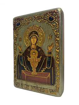 Икона Пресвятой Богородицы НЕУПИВАЕМАЯ ЧАША (РУЧНАЯ РАБОТА, ПОДАРОЧНАЯ)