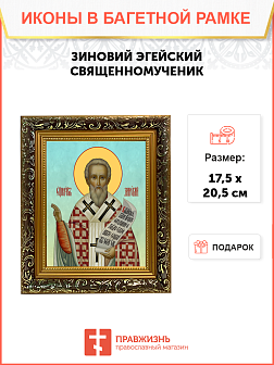 Образ святого Зиновия, священномученика и епископа Эгейского, 09З1