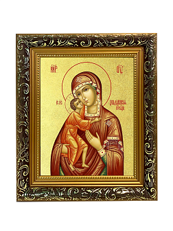 Икона Божией Матери "Феодоровская" с золочением поталью, 03083-УЛ