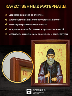 Икона Паисий Святогорец преподобный с золочением, деревянная рамка со стеклом 15х18х2 см 114А Икона Паисий Святогорец преподобный с золочением, деревянная рамка со стеклом 15х18х2 см 114А