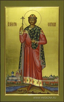 Икона ИГОРЬ Черниговский, Благоверный Князь (РУКОПИСНАЯ)