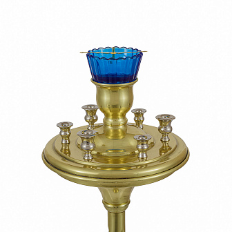 Подсвечник выносной №5 на 6 свечей лак