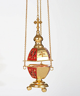 Кадило шестигранное №2 золочение эмаль