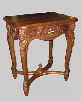 Литийный столик №14 резной декор, частичное золочение