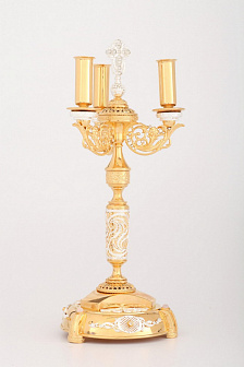 Дикирий-трикирий №25 "Б" филигрань / золочение, серебрение