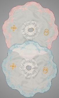 Прихватки для венчальных свечей с вышивкой