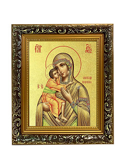 Икона Божией Матери "Феодоровская" с золочением поталью, 03082-УЛ