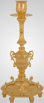 Подсвечник с литым основанием №3 золочение