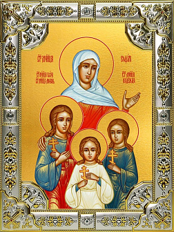 Икона Вера, Надежда, Любовь и их матерь София мученицы