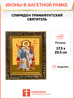 Образ святого Спиридона, епископа Тримифунтского, чудотворца, 09С8 Образ святого Спиридона, епископа Тримифунтского, чудотворца, 09С8