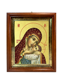 Икона Божией Матери "Корсунская" с золочением поталью, 03К2-УЛ