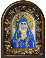Икона Святая мученица великая княгиня Елисавета из бисера