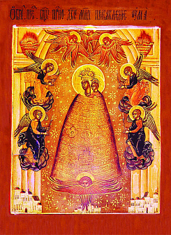 Икона Пресвятой Богородицы ПРИБАВЛЕНИЕ УМА (ПОД СТАРИНУ)