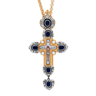 Крест наперсный №128 / золочение, серебрение