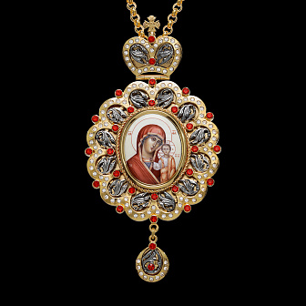 Панагия №22 / золочение, серебрение / Владимирская БМ