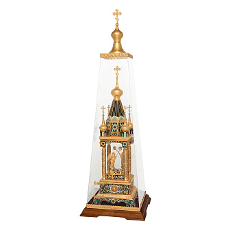 Дарохранительница филигранная малая №9 эмаль / золочение