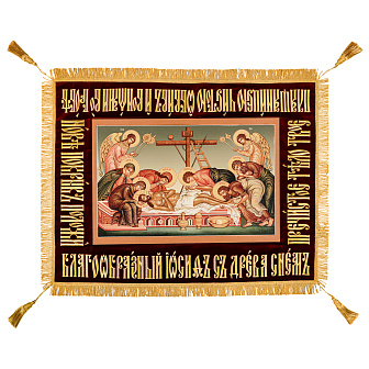 Плащаница малая вышивка а\м фотоизобр.на холсте СП