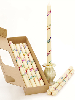 Свечи праздничные №4 (уп 10шт), БЕЛЫЕ (Радужная лоза)