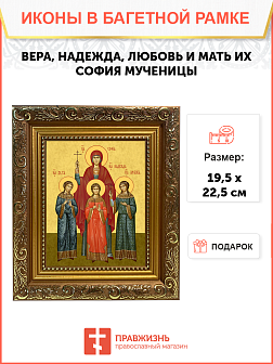 Образ святых Веры, Надежды, Любови и матери их Софии, мученицы, 10В1