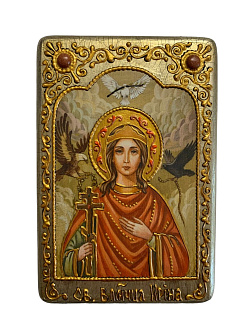 Икона ''Ирина мученица'' из дуба