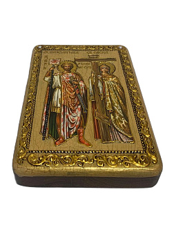 Икона ''Константин и Елена'' из дуба