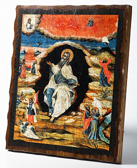 Икона на дереве 30х40 печать на плоттере Илия Пророк