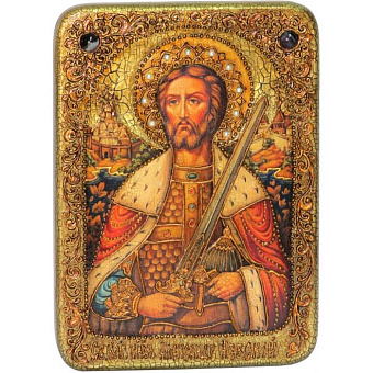 Икона ручной работы ''Александр Невский'' Икона ручной работы ''Александр Невский''