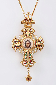 Крест наперсный № 149 филигрань,эмаль /золочение/