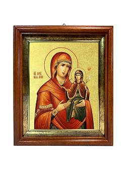 Икона "Святая праведная Анна с Пресвятой Богородицей" с золочением поталью, 10А4-УЛ Икона "Святая праведная Анна с Пресвятой Богородицей" с золочением поталью, 10А4-УЛ