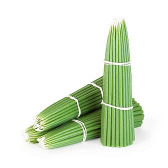 Свечи Конусные №30 (19см, 1,5ч, 50шт), ЗЕЛЕНЫЕ