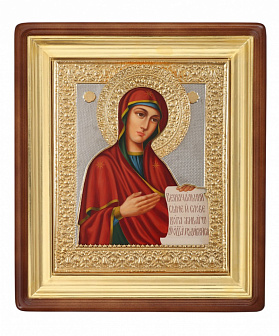 Икона живописная в киоте 40х50 масло, риза № 67, киот №1 Богородица Боголюбская