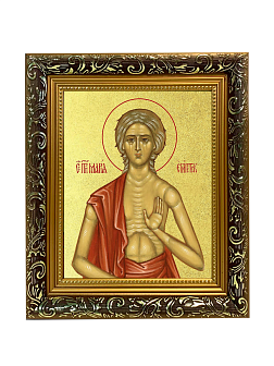 Икона "Мария Египетская", св. прп., с золочением поталью, 10М6-УЛ