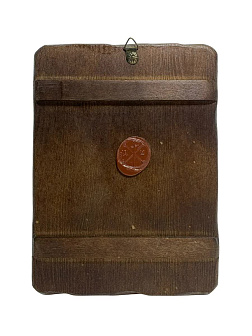 Венчальные иконы Спаситель и Казанская со вставкой металл на дереве под старину Византикос 13х15