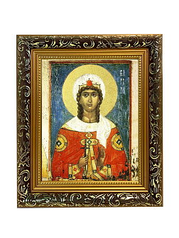 Икона "Варвара", св. вмц., с золочением поталью, 10009-УЛ Икона "Варвара", св. вмц., с золочением поталью, 10009-УЛ