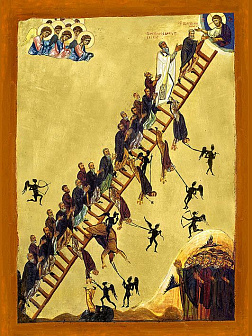 Икона Лествица Иоанна Лествичника