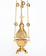 Кадило шестигранное золочение чеканка с позвонцами