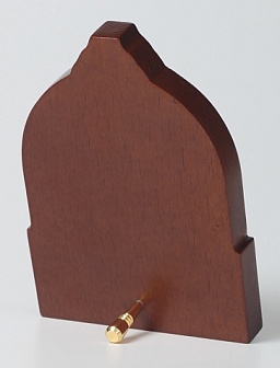 Икона именная № 6 эмаль,финифть, в деревянной рамке /серебрение/Корсунская