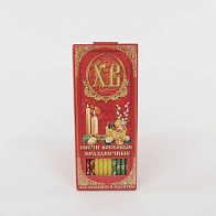 Свечи золоченые ХВ №80 ДДМ Пасхальные яйца, 3 ЦВЕТА