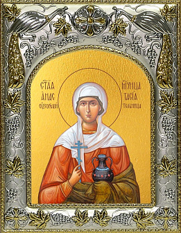 Икона АНАСТАСИЯ Узорешительница, Великомученица (СЕРЕБРЯНАЯ РИЗА)