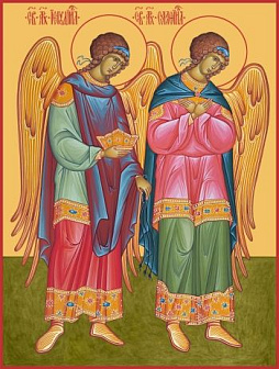 Икона Иегудиил и Селафиил архангелы