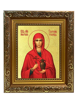 Икона "Анастасия Узорешительница", св. вмц., с золочением поталью, 10002-УЛ Икона "Анастасия Узорешительница", св. вмц., с золочением поталью, 10002-УЛ