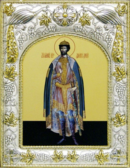 Икона ДИМИТРИЙ (Дмитрий) Донской, Благоверный Князь (СЕРЕБРЯНАЯ РИЗА)