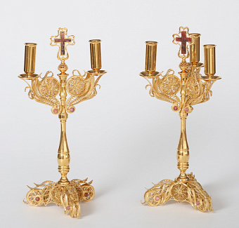 Дикирий-трикирий №16 филигрань / золочение Дикирий-трикирий №16 филигрань / золочение