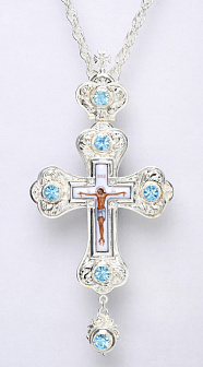 Крест наперсный №56 / серебрение