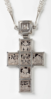 Крест наперсный №1552 / серебрение