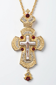 Крест наперсный №64 / золочение / серебро (УИН)