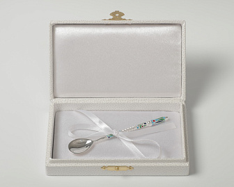 Лжица литьевая малая №7 эмаль серебро (УИН)