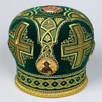 Митра №106 бархат вышивка а/м фоторамки, стр.дорожки, в футляре